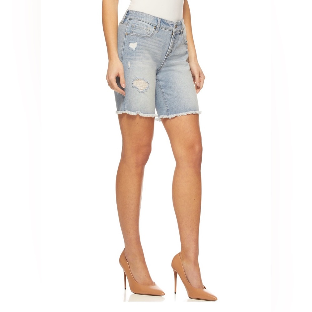 NWOT - Distressed Bermuda Jean/Denim Shorts.